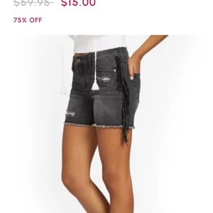 Black Fringe shorts from New York &Co. size 14